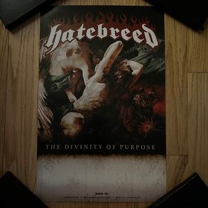 HATEBREED 11x17 "The Divinity Of Purpose" 2013 Promo Poster metalcore hardcore